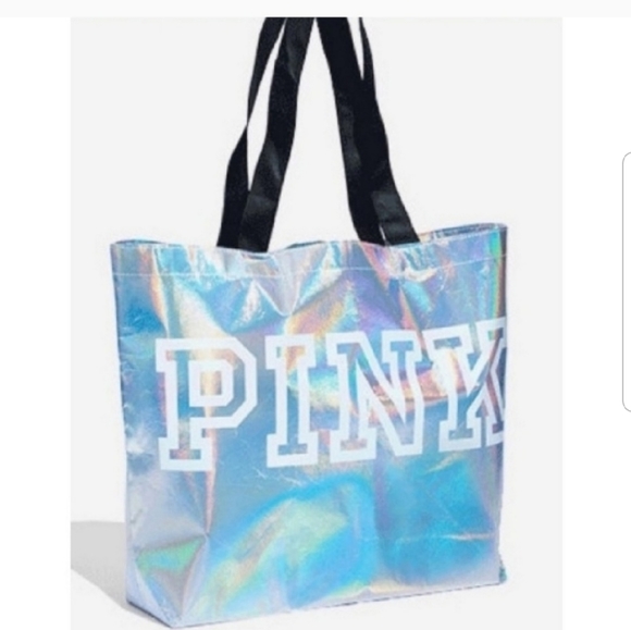 Victoria's Secret PINK Iridescent Tote NWT - Picture 2 of 11